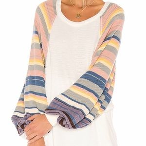 free people balloon sleeve top